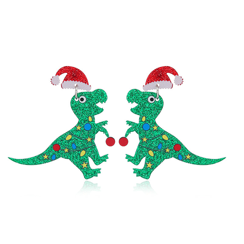 Cute Dinosaur Arylic Women's Drop Earrings