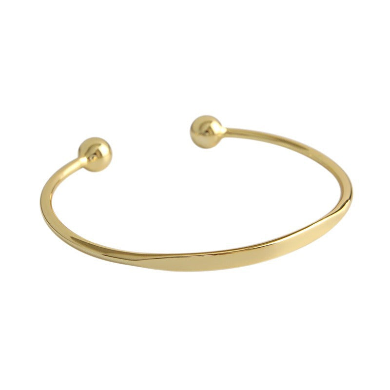 Simple Style Round Heart Shape Snake Titanium Steel Plating Inlay Rhinestones Shell 18k Gold Plated Bangle