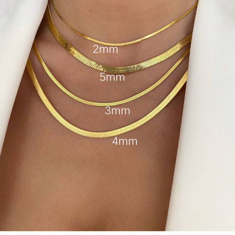 Streetwear Solid Color Stainless Steel Plating Necklace