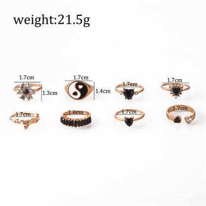 Vintage Style Geometric Alloy Metal Brass Plating Gold Plated Silver Plated Women's Rings