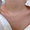 Simple Style Solid Color Stainless Steel Necklace In Bulk