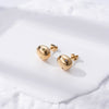 Cool Style Heart Shape Eye Stainless Steel Inlay Zircon Ear Studs