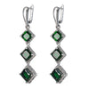 1 Pair Glam Shiny Geometric Plating Inlay Copper Zircon Drop Earrings