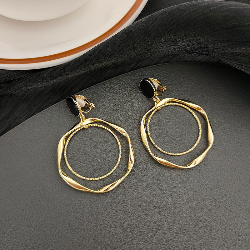 Simple Style Geometric Alloy Plating Women's Ear Studs