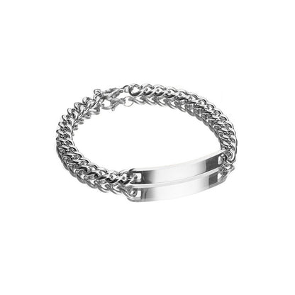 Fashion Geometric Titanium Steel Plating Bracelets