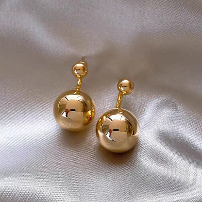 Simple Style Ball Alloy Plating Women's Ear Studs