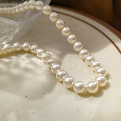 Wholesale Jewelry Elegant Streetwear Round Imitation Pearl Necklace