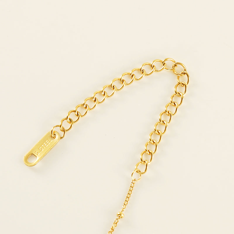 Casual Simple Style Solid Color Stainless Steel Plating 18k Gold Plated Women's Anklet