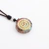 Wholesale Jewelry Casual Ethnic Style Tree Stainless Steel Resin Pendant Necklace Long Necklace