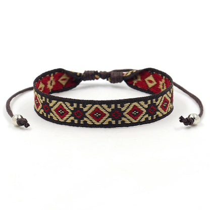 Retro Simple Style Geometric Polyester Wholesale Bracelets