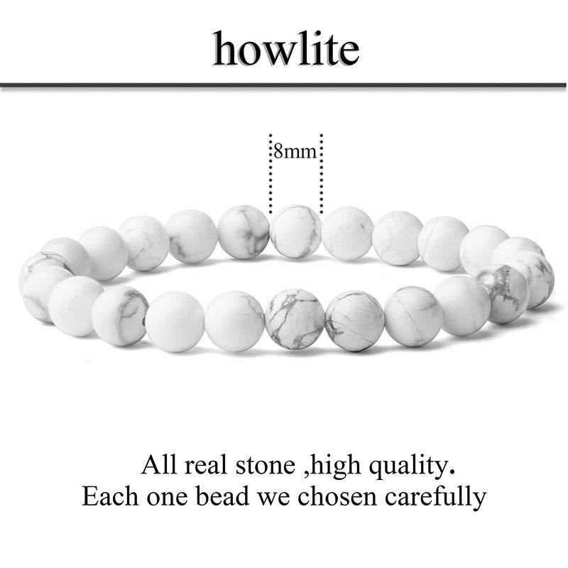 Fashion Round Natural Stone Beaded Bracelets