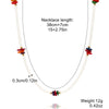 Simple Style Geometric Star Butterfly Artificial Crystal Alloy Irregular Beaded Plating Women's Pendant Necklace