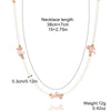 Simple Style Geometric Star Butterfly Artificial Crystal Alloy Irregular Beaded Plating Women's Pendant Necklace