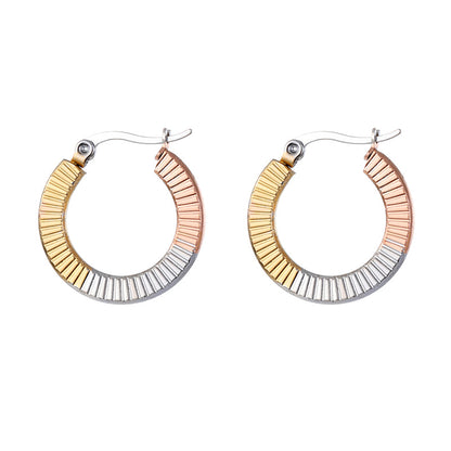 1 Pair Ins Style Geometric Stainless Steel Plating Earrings