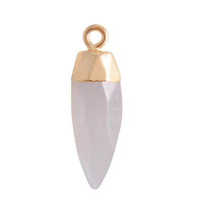 Simple Style Classic Style Water Droplets Natural Stone Plating Pendants