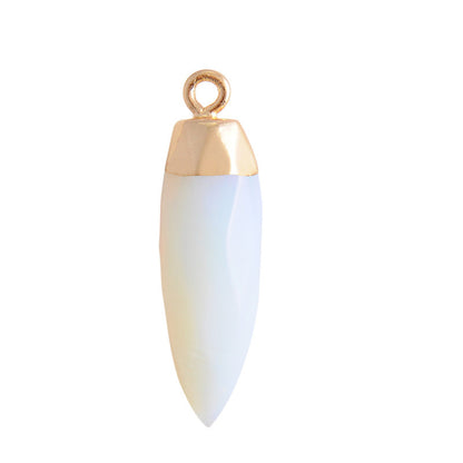 Simple Style Classic Style Water Droplets Natural Stone Plating Pendants