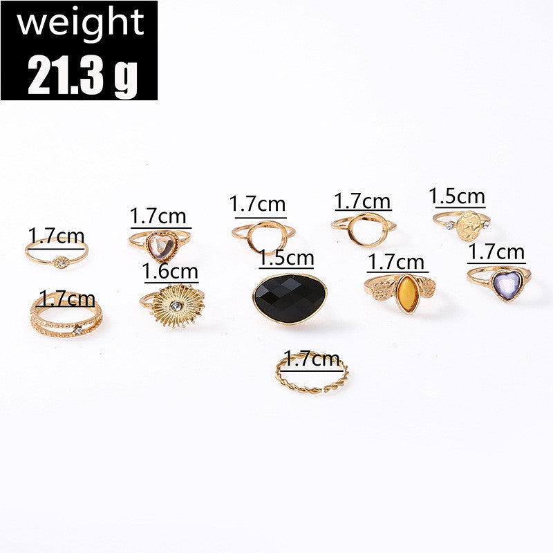 Retro Punk Animal Moon Skull Alloy Plating Hollow Out Inlay Artificial Gemstones Artificial Pearls Artificial Diamond Gold Plated Silver Plated Women's Wide Band Ring Open Ring Rings