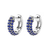 1 Pair Ins Style Shiny Circle Copper Plating Inlay Zircon Gold Plated Earrings