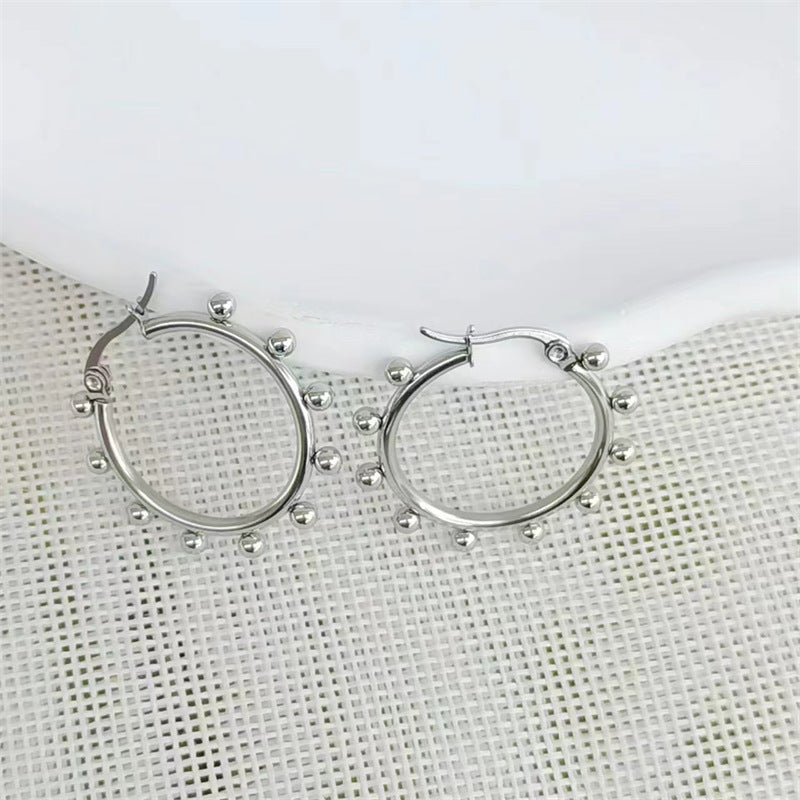 1 Pair Ins Style Geometric Stainless Steel Plating Earrings