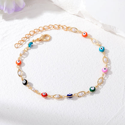 Casual Simple Style Devil's Eye Alloy Wholesale Bracelets