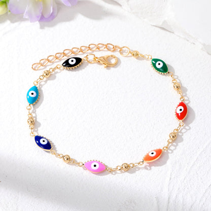 Casual Simple Style Devil's Eye Alloy Wholesale Bracelets