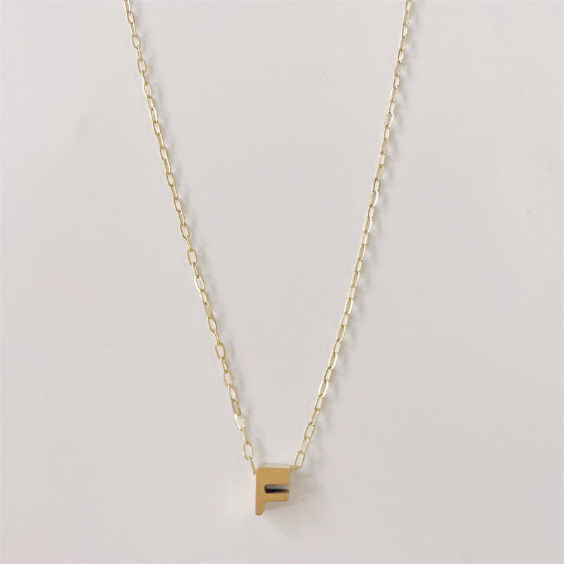 Casual Classic Style Streetwear Letter Titanium Steel Plating 14k Gold Plated Pendant Necklace