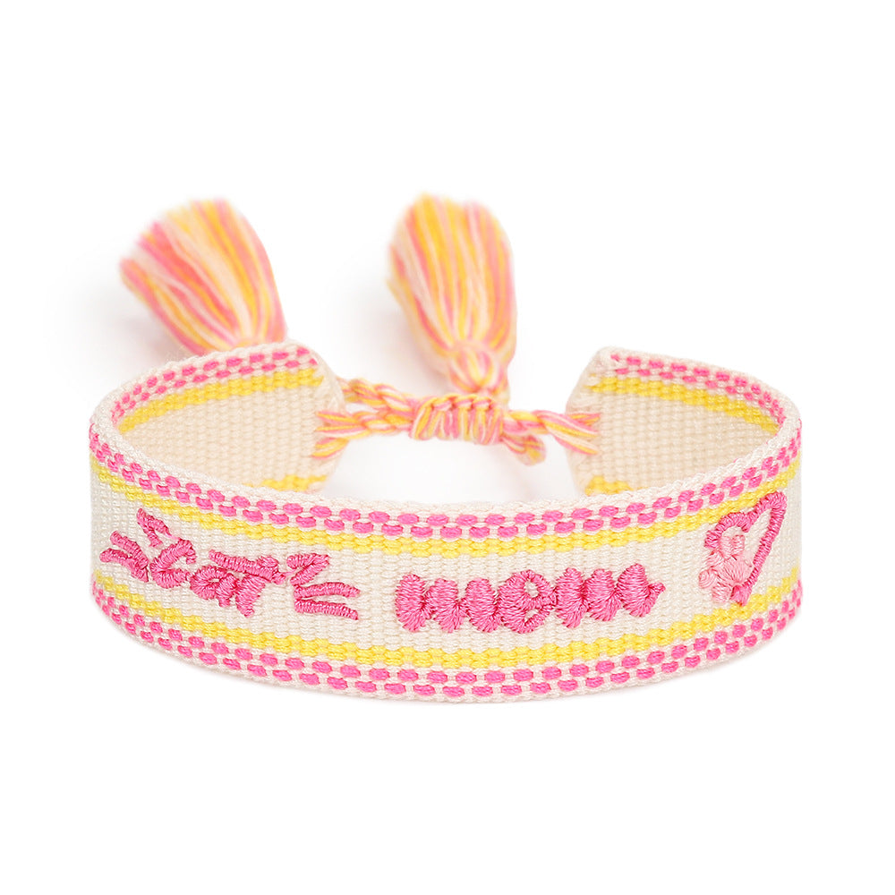 Basic Modern Style Letter Heart Shape Rope Wholesale Bracelets
