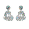 Modern Style Round Heart Shape Arylic Sequins Women's Drop Earrings