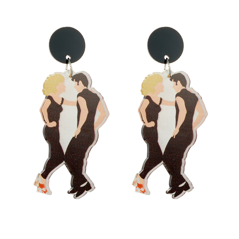 Cartoon Style Cute Human Arylic Printing Women's Drop Earrings