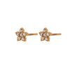 1 Pair Elegant Simple Style Flower Plating Inlay 304 Stainless Steel Rhinestones Pearl 18K Gold Plated Ear Studs