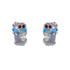 1 Set Artistic Animal Cartoon Brass Asymmetrical Plating Inlay Zircon 18k Gold Plated Ear Studs