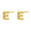 1 Pair Simple Style Letter Copper Plating 18k Gold Plated Ear Studs