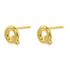 1 Pair Simple Style Letter Copper Plating 18k Gold Plated Ear Studs