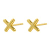 1 Pair Simple Style Letter Copper Plating 18k Gold Plated Ear Studs