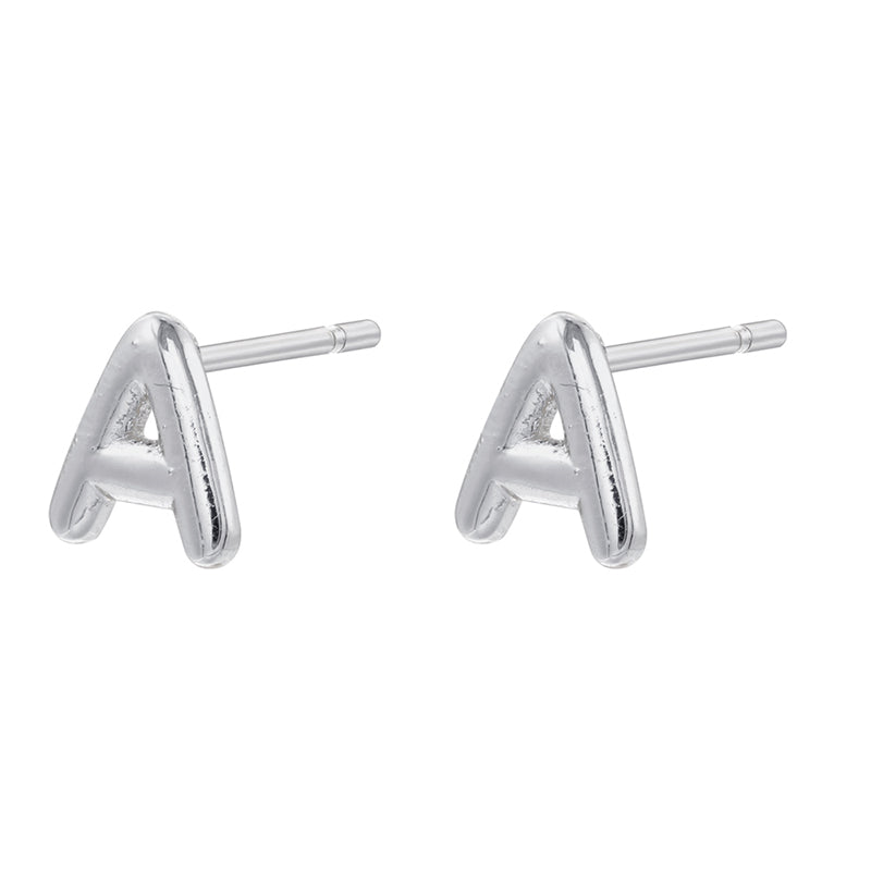 1 Pair Simple Style Letter Copper Plating 18k Gold Plated Ear Studs