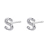 1 Pair Simple Style Letter Copper Plating 18k Gold Plated Ear Studs