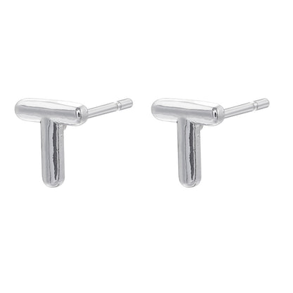 1 Pair Simple Style Letter Copper Plating 18k Gold Plated Ear Studs