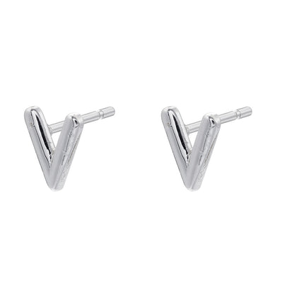 1 Pair Simple Style Letter Copper Plating 18k Gold Plated Ear Studs