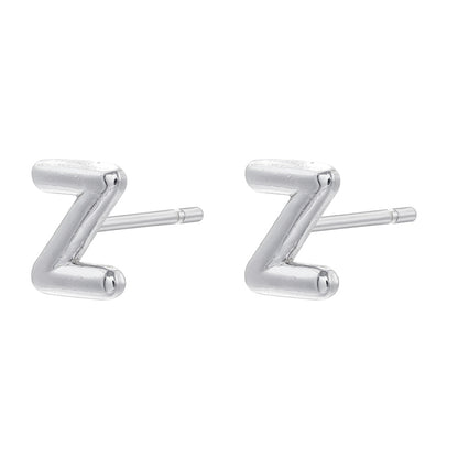 1 Pair Simple Style Letter Copper Plating 18k Gold Plated Ear Studs