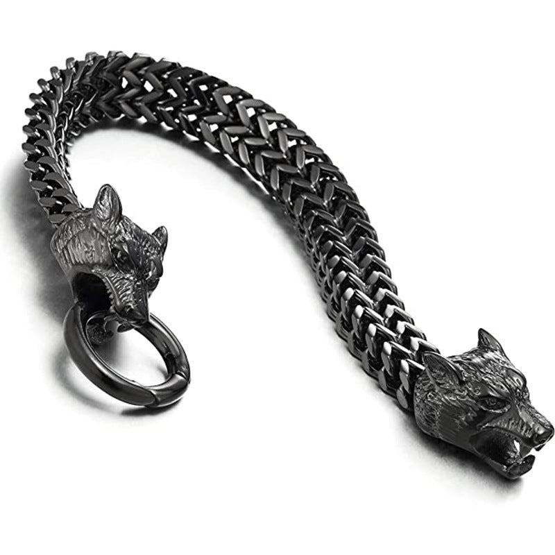 Hip-hop Punk Animal Titanium Steel Plating Bracelets