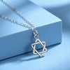 Wholesale Simple Style Hexagram Sterling Silver Pendant Necklace