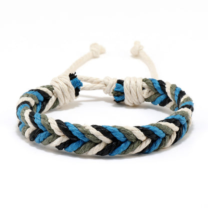 Sweet Multicolor Hemp Rope Handmade Unisex Bracelets