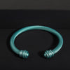 Simple Style Solid Color Stainless Steel Stoving Varnish Cuff Bracelets