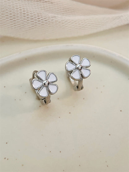 Sweet Flower Alloy Plating Women's Earrings