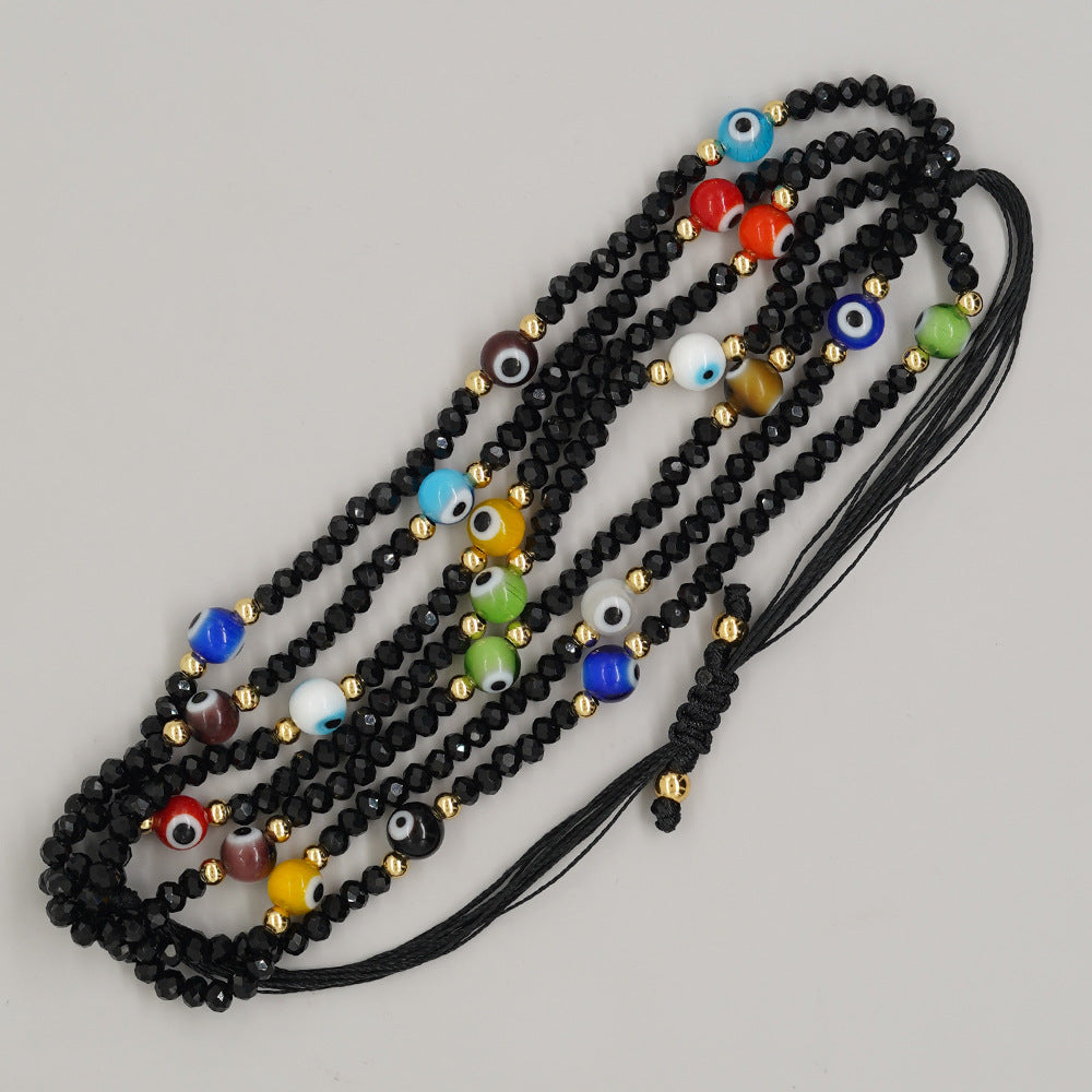 Bohemian Solid Color Obsidian Wholesale Bracelets