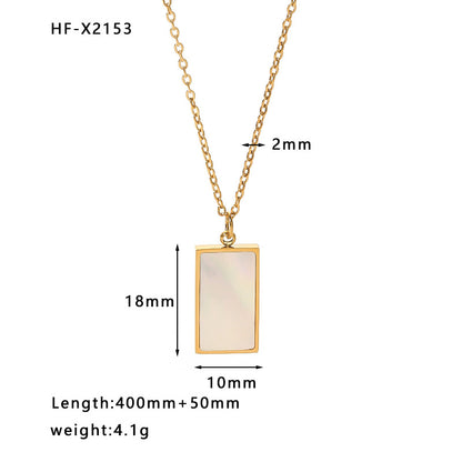 Ins Style Geometric Heart Shape Stainless Steel Titanium Steel Irregular Plating Inlay Rhinestones Pendant Necklace