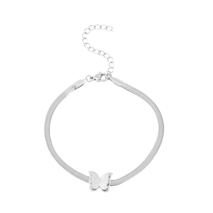 Simple Style Butterfly Stainless Steel Plating Necklace