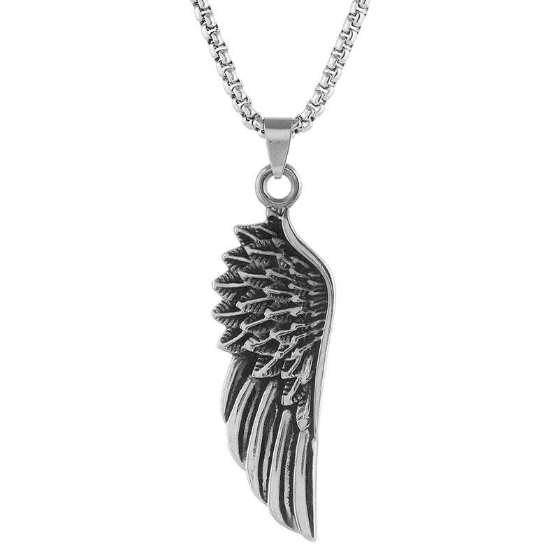 Hip-Hop Feather Plating Men'S Pendant Necklace