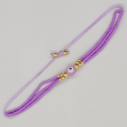 Casual Eye Glass Beaded Braid Women'S Bracelets