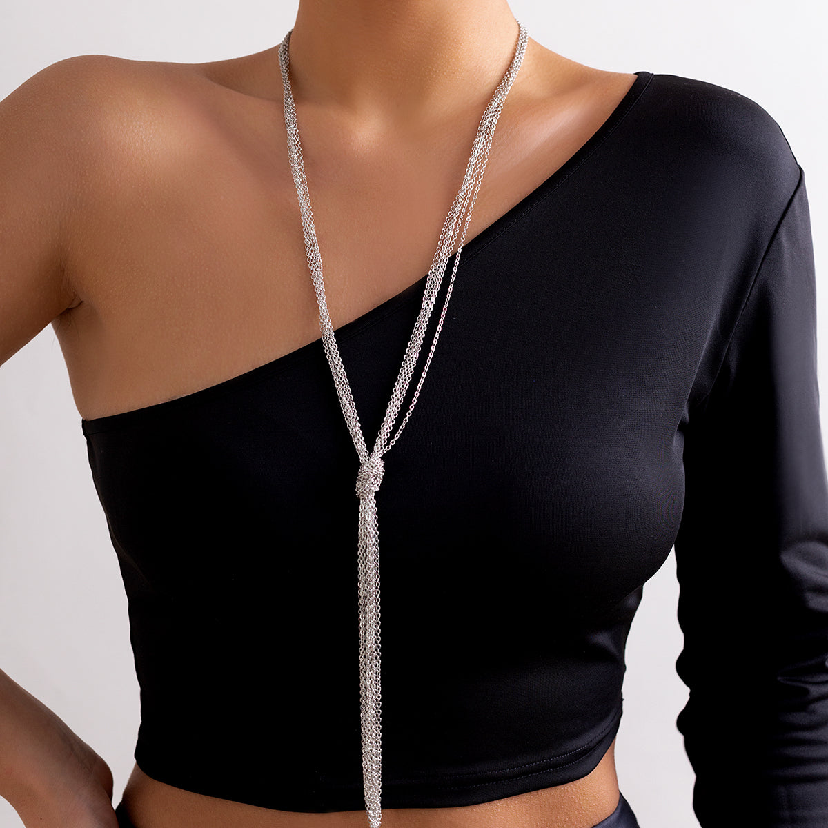 Casual Simple Style Classic Style Lines Copper Long Necklace